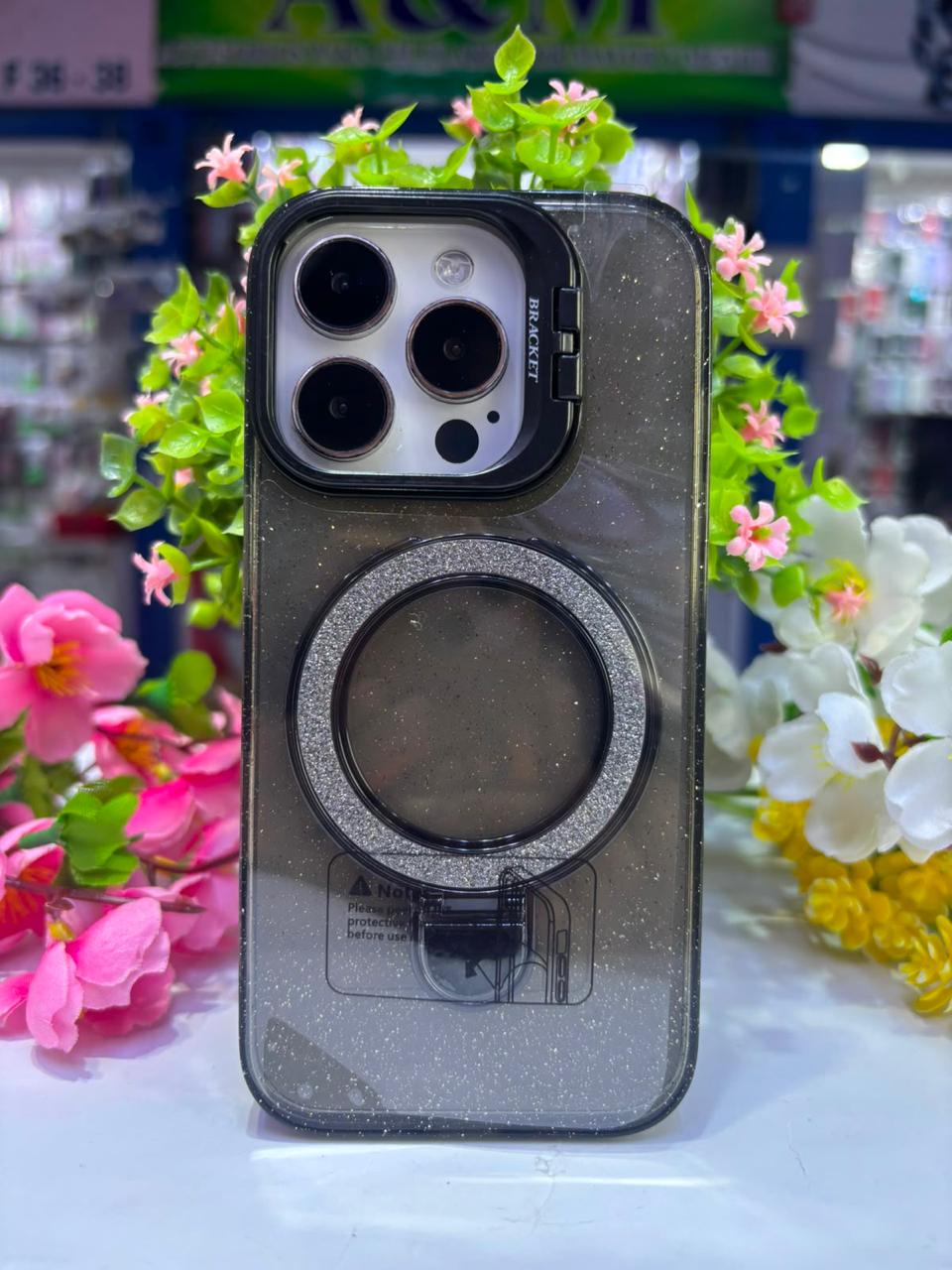 case luxury doble parante con glitter case luxury doble parante con glitter