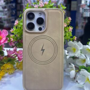 case cuero con magsafe y franela interna