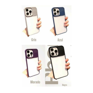case duro elegante con bordes de goma