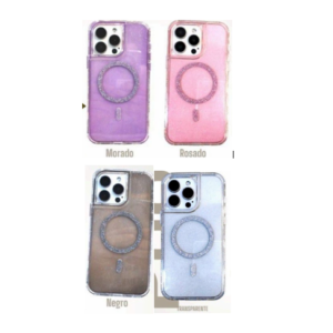 case 360 glitter con magsafe
